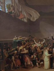 De eed op de Kaatsbaan, 20 juni 1789 (linkergedeelte van het schilderij)